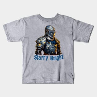 Starry Knight - Van Gogh's Knight in Starry Armor Kids T-Shirt